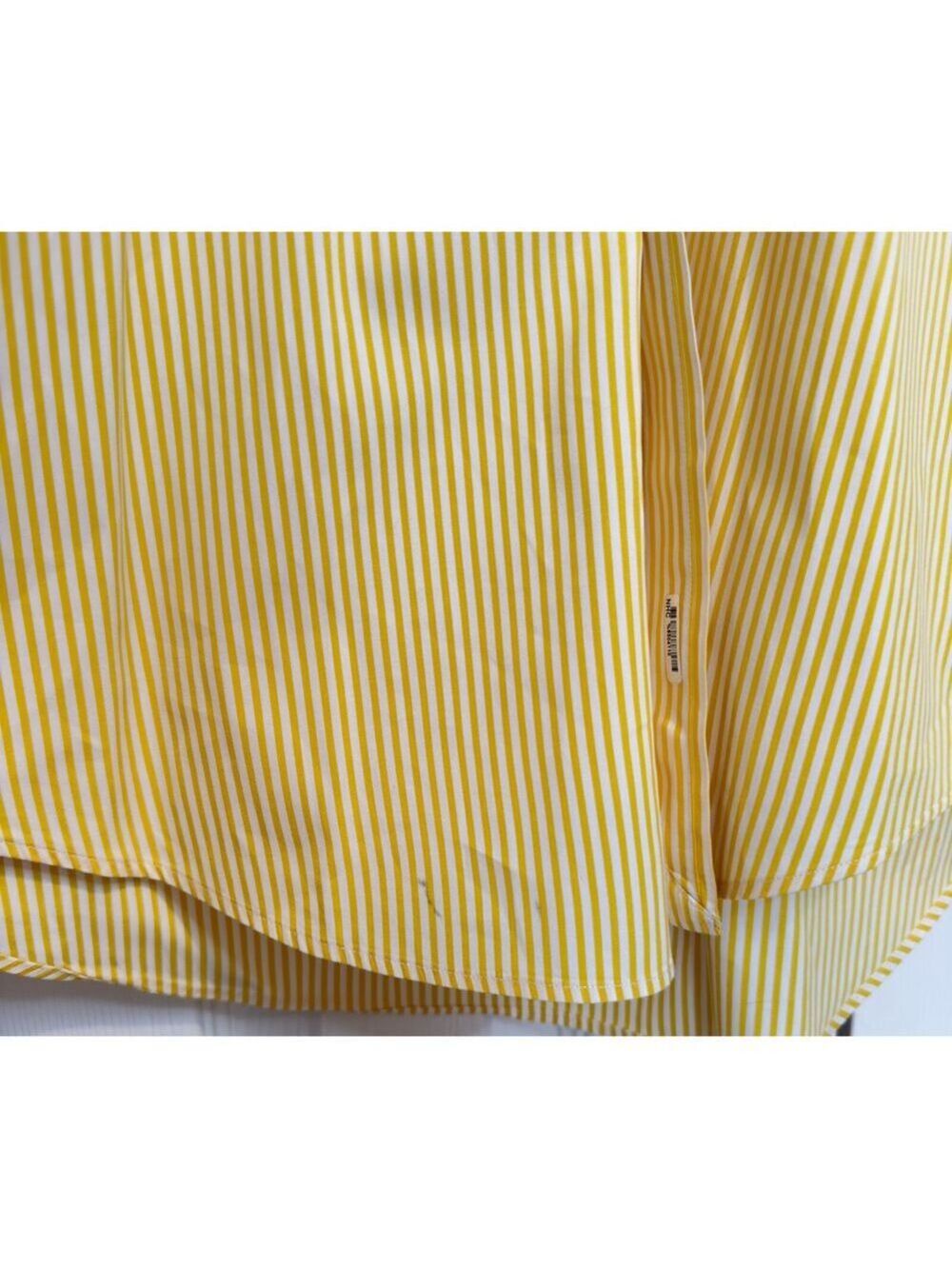 Ralph Lauren Men's Custom Fit Striped Poplin Shirt Yellow Size 16/34-35 $168 - Picture 8 of 8